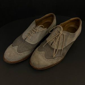 Sebago Womens Whitmore Wingtip Leather Oxford Loafers Shoes Brogue Brown US 7.5